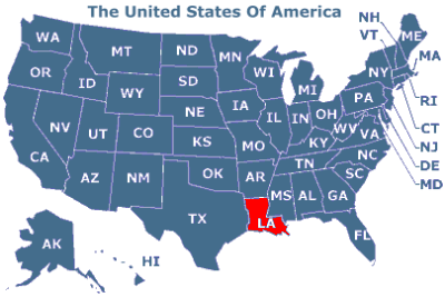 U.S.A. Bundesstaat Louisiana