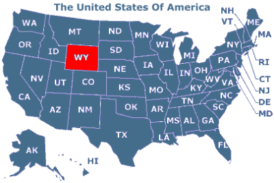 U.S.A. Bundesstaat Wyoming
