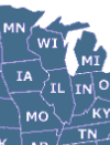 Landkarte USA , Bundesstaaten